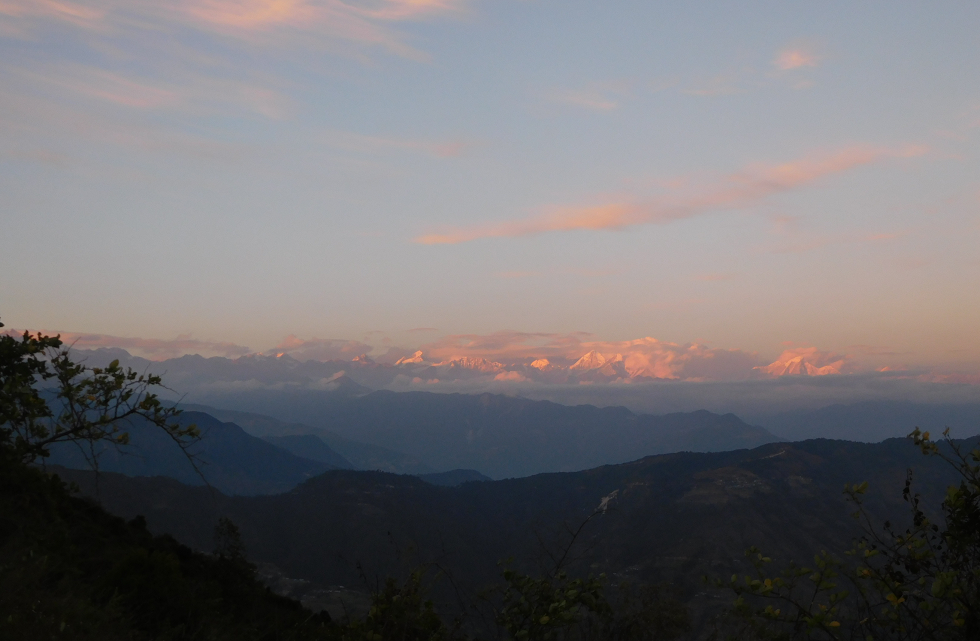 Winter dawn in the Himalaya -  himaland.com
